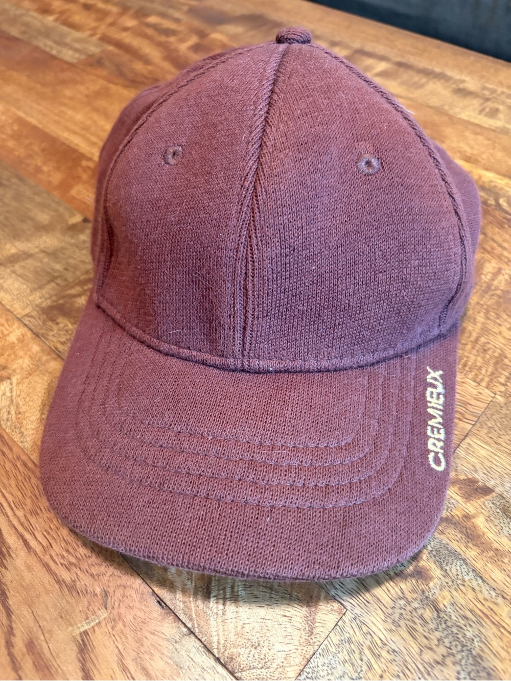 Daniel Cremieux Burgundy Knit Cap with Side Logo